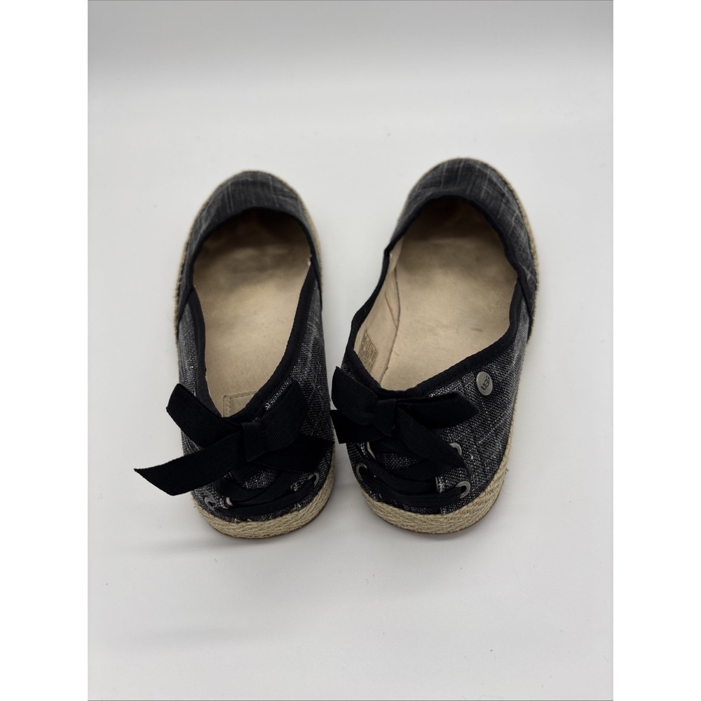 UGG Women's Flat  Canvas‎ Espadrille Slip Ons Size 7.5 - Picture 5 of 9